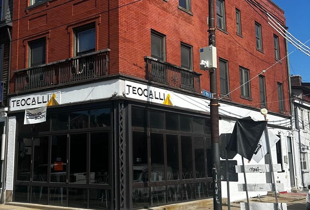 Teocalli Mexican restaurant storefront on East Carson Street, South Side Pittsburgh