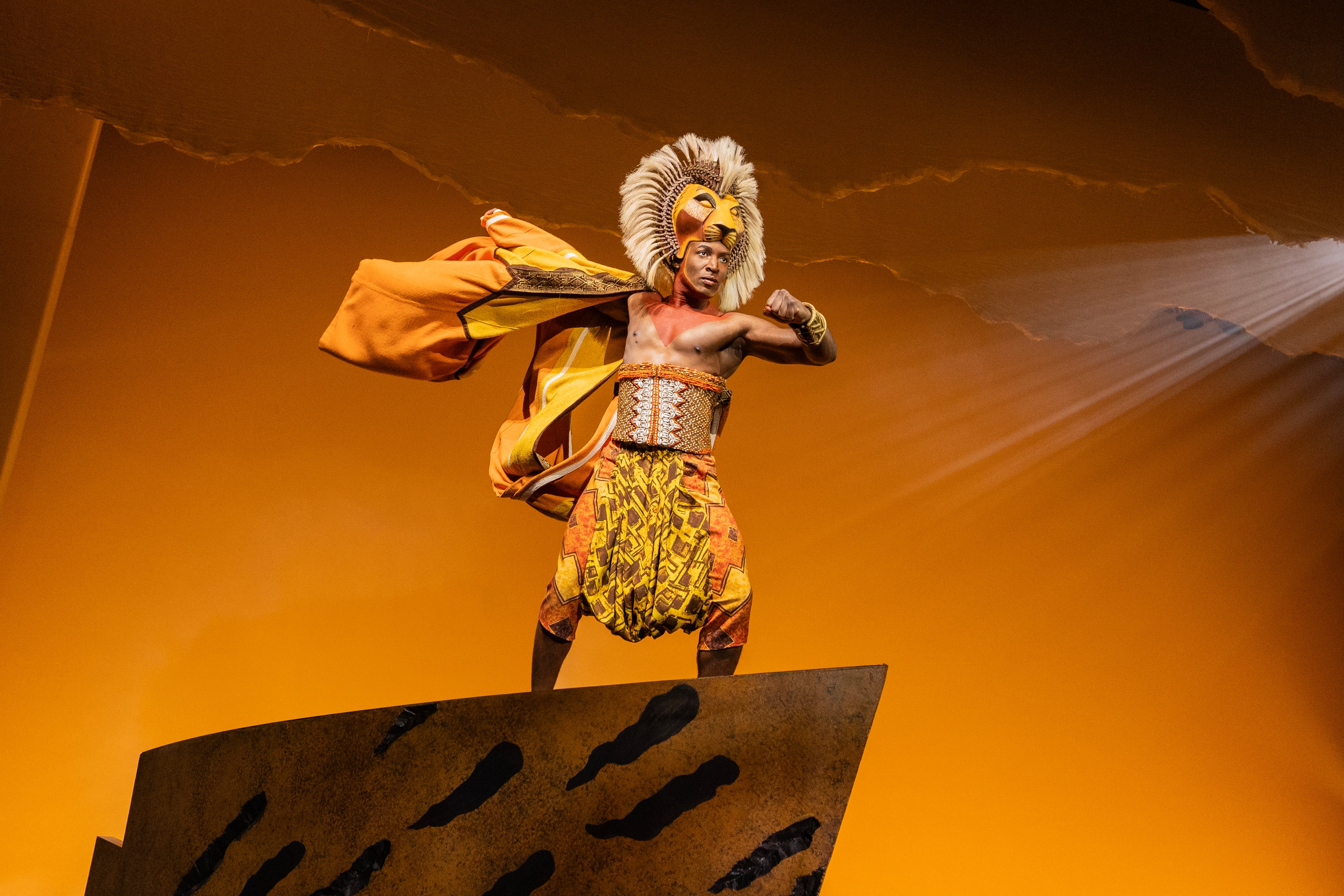 Gilbert Domally as Simba in Disney's The Lion King at the Benedum Center Pittsburgh