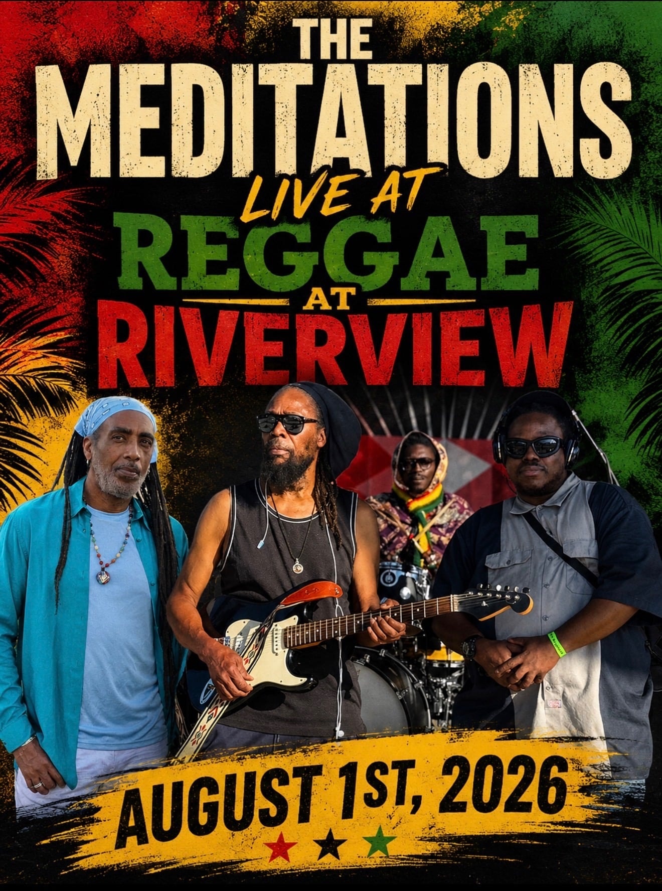 The Meditations Live — Free Reggae Festival at Allegheny Commons Park, Aug. 1