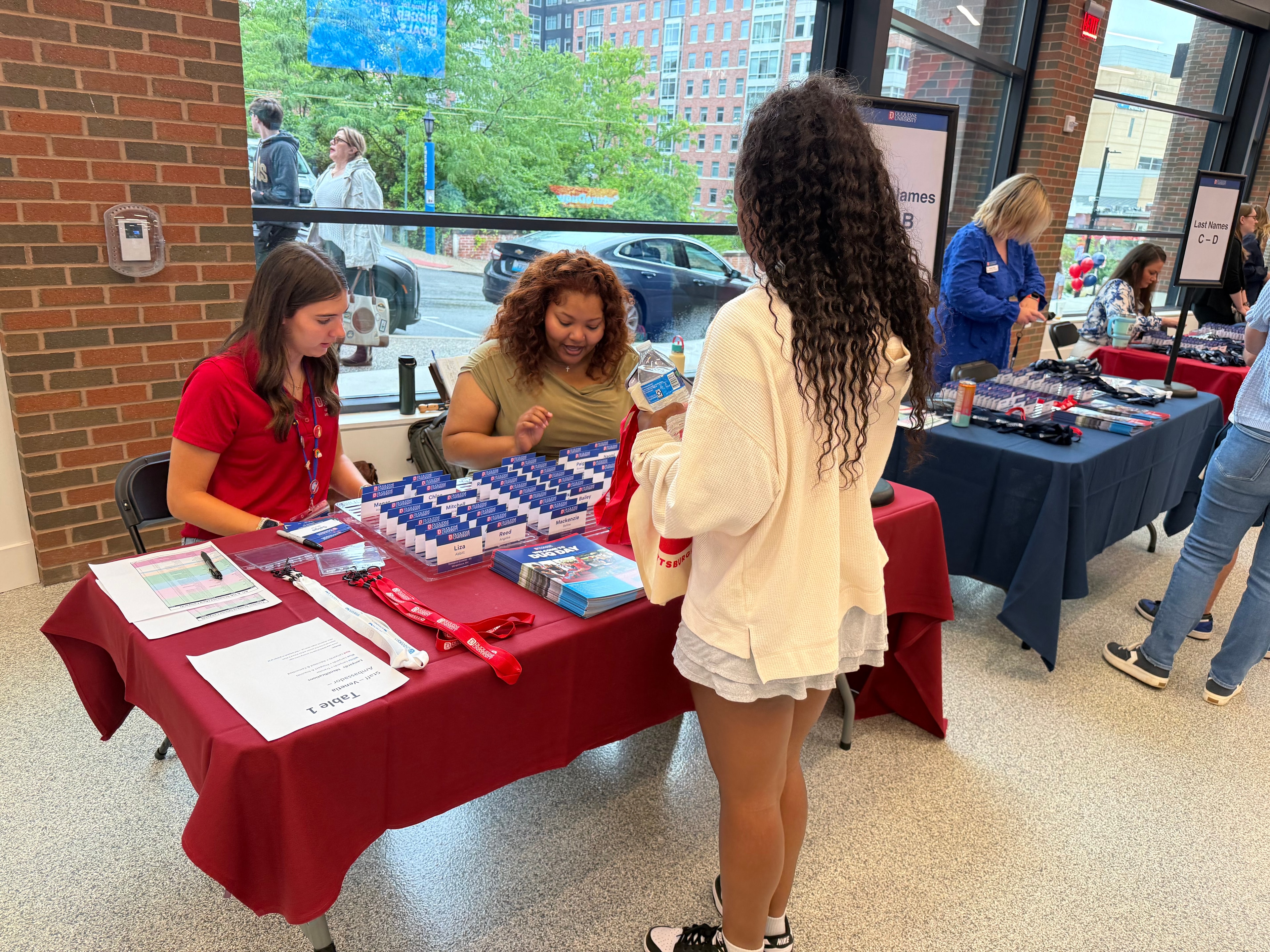 Rainier Sky Beckham with THE DUKE at Duquesne University