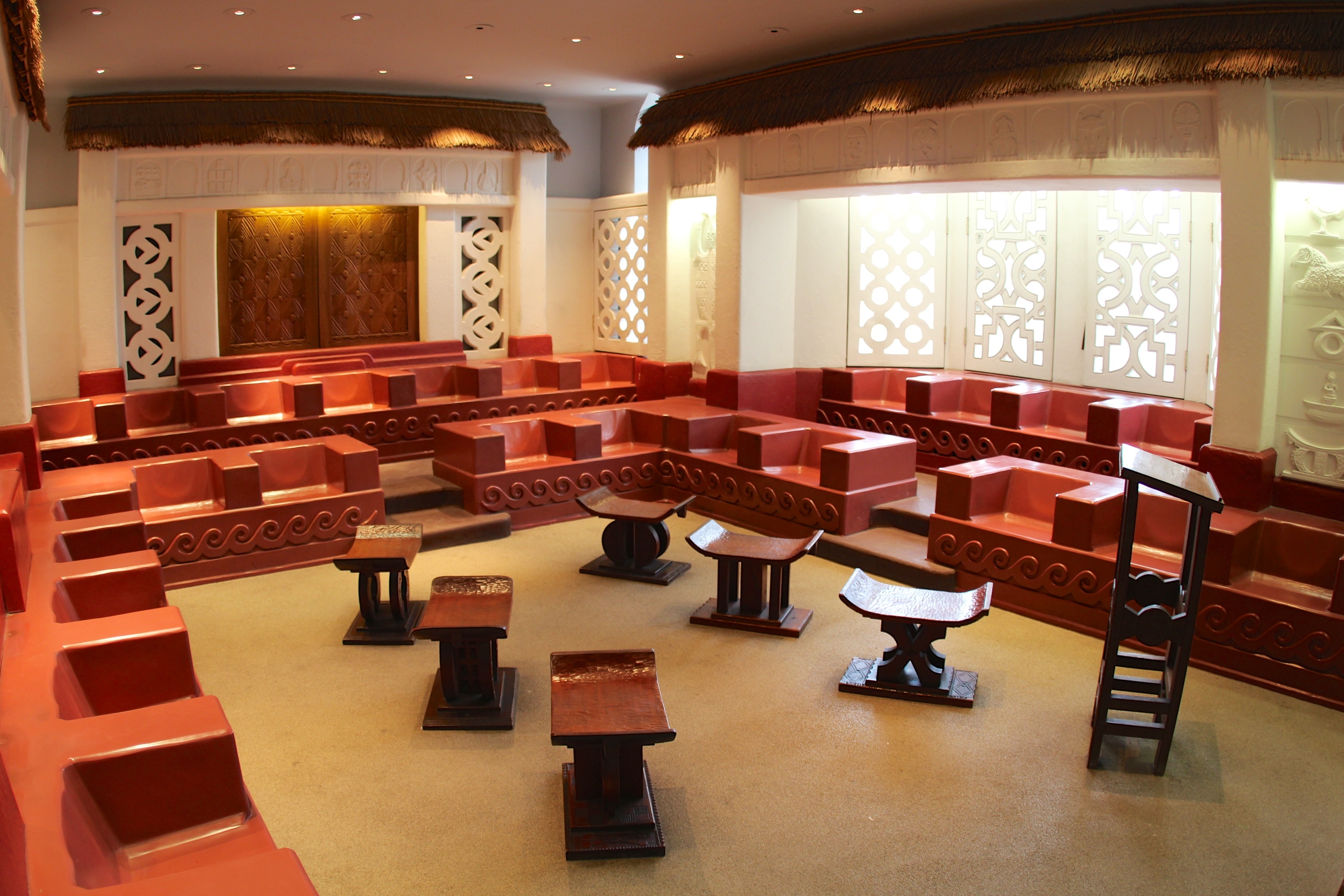 The African Heritage Classroom, Room 330, Cathedral of Learning — wide interior view