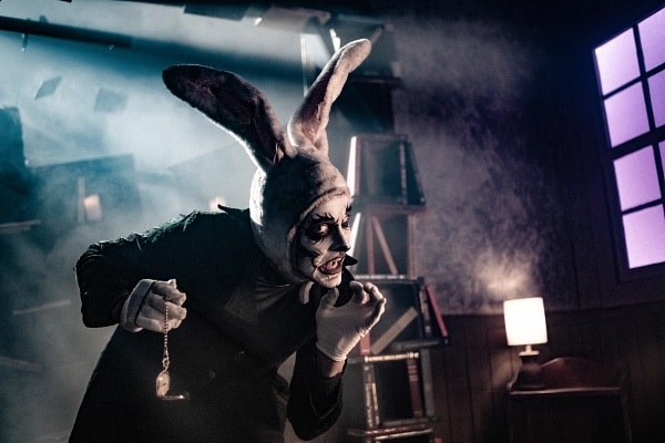 Haunted Halloween character in dramatic lighting
